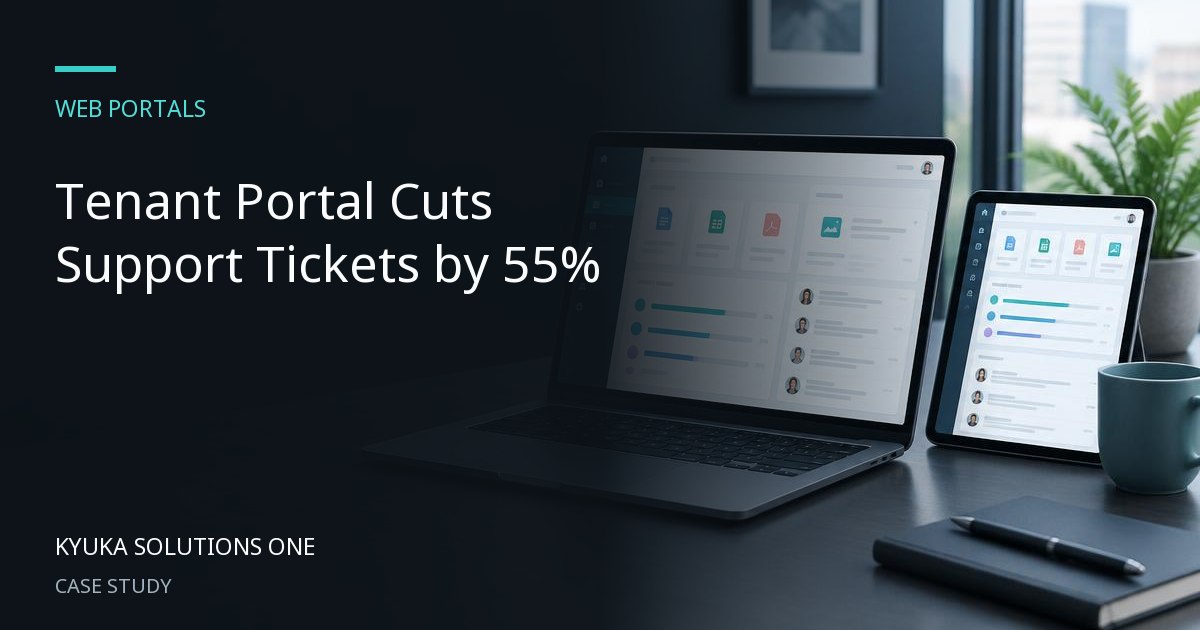 Tenant Portal Cuts Support Tickets by 55%