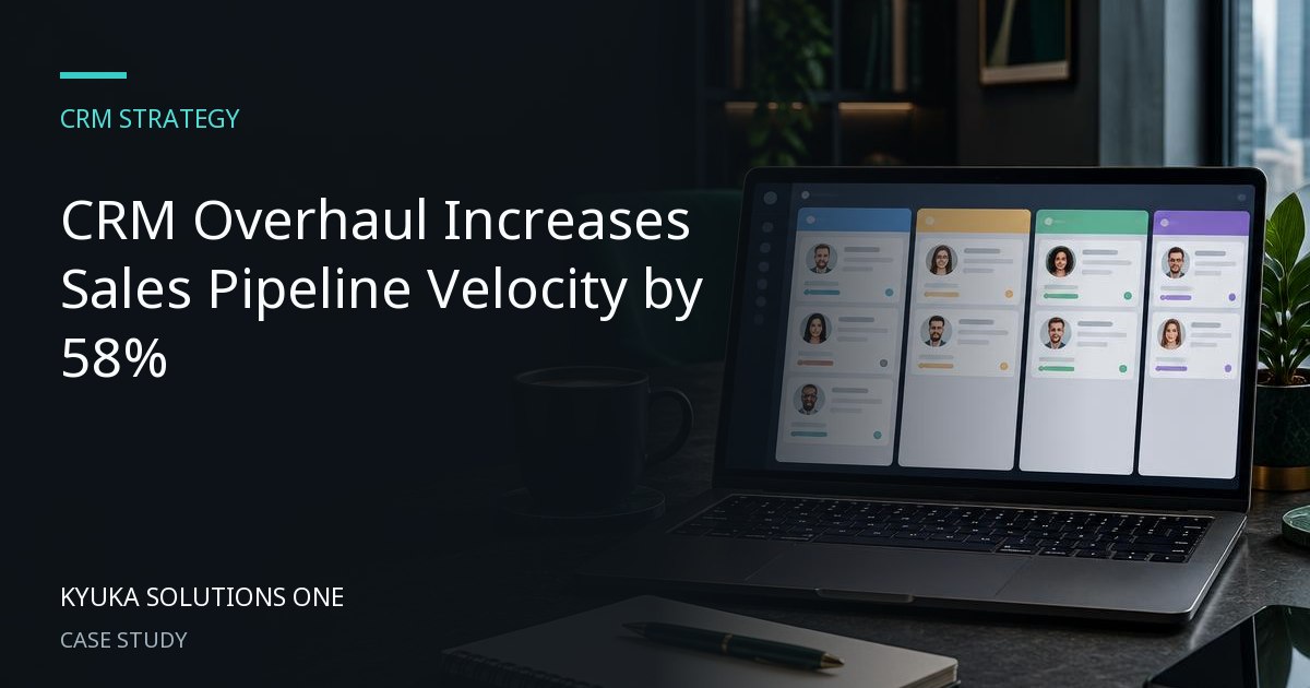 CRM Overhaul Increases Sales Pipeline Velocity by 58%